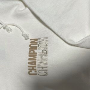 Champion hoodie.